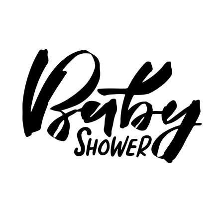 A beautiful picture for decorating a newborn's holiday. A party of the newborn. Baby shower party. Letteringのイラスト素材