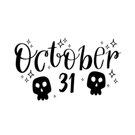 Collection Of Typographic Halloween Design. Inscriptions for cards, banner, poster, flyer. Vector alphabetのイラスト素材