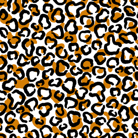Seamless abstract pattern art. Texture with Hand Painted Crossing Brush Strokes for Print. Animal fur texture background. Modern graphics.Vector illustration.のイラスト素材