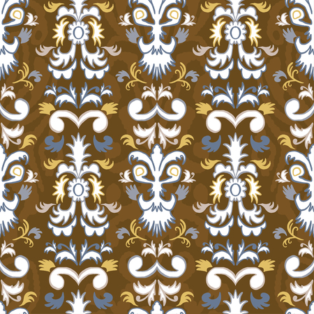 Pattern seamless folklore ornament. Tribal ethnic vector texture. Striped brush in Aztec style. Figure tribal embroidery. Indian, Scandinavian, Gypsy, Mexican, folk pattern. Vector illustration.のイラスト素材