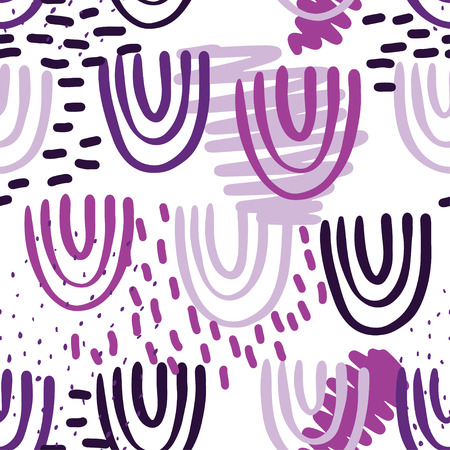 Creative pattern seamless background with floral elements and different textures. Collage. Design for poster, card, invitation, placard, brochure, flyer. Vector illustrationのイラスト素材