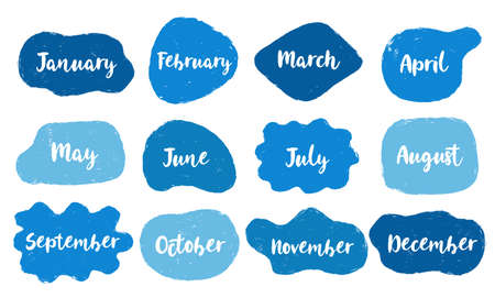 Bubble speech calendar collection communicate. Hand drawn doodle. Vector illustration.のイラスト素材