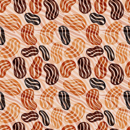 Seamless abstract pattern background. Decorative design freehand creative paint. Texture chaotic element.Vector illustration.のイラスト素材