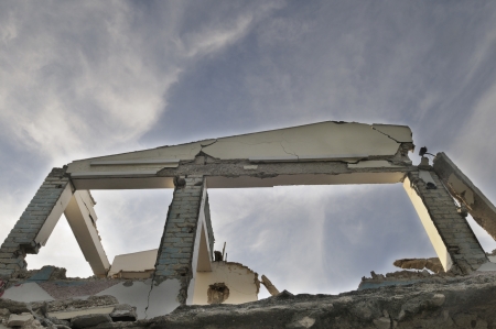 The aftermath of the Natural Disaster  の写真素材