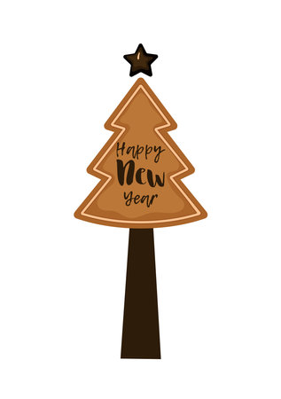 Christmas cookies greeting card, poster, party invitationの写真素材