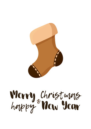 Christmas cookies greeting card, poster, party invitationのイラスト素材