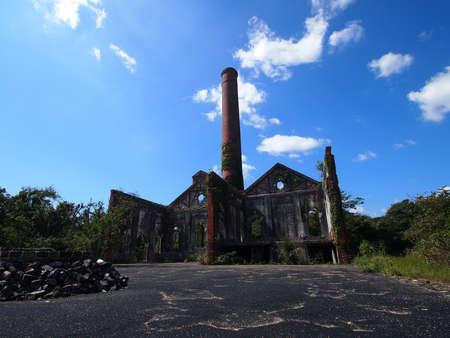 Ruin of the smelterの写真素材