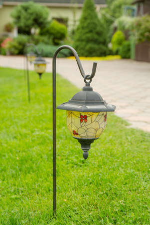 Beautiful decorative garden lamp lightの写真素材