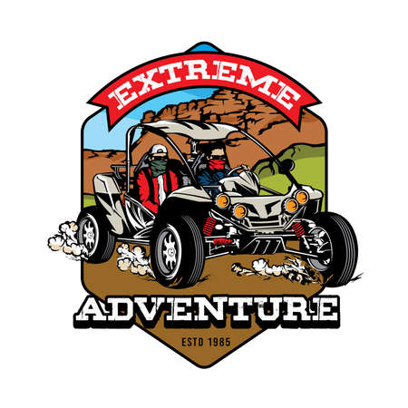 Buggy Extreme Sport, good for team  and racing club logoのイラスト素材