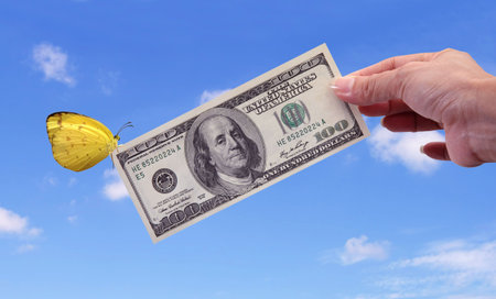 money is the biggest incentiveの写真素材