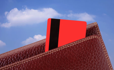  wallet and credit cardsの写真素材