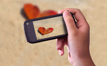 mobile phoneの写真素材