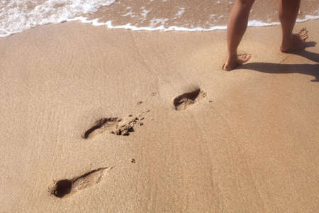 Feet On Beachの写真素材