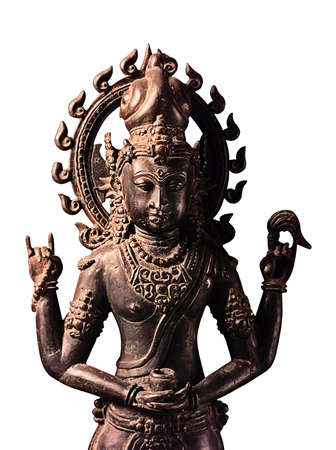 antique bronze statue relics 4000 years agoの写真素材