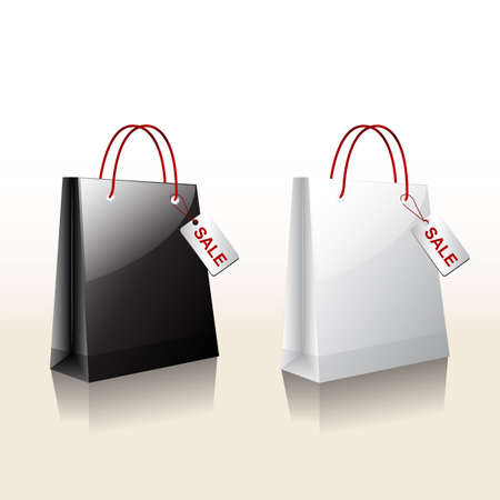 shopping sale bagsのイラスト素材