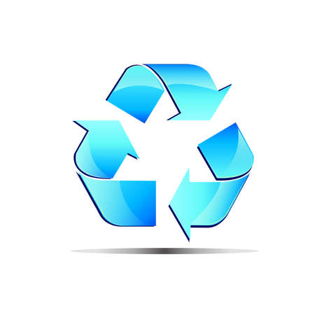 Blue renewable symbolのイラスト素材