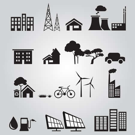 vector renewable black and whiteのイラスト素材