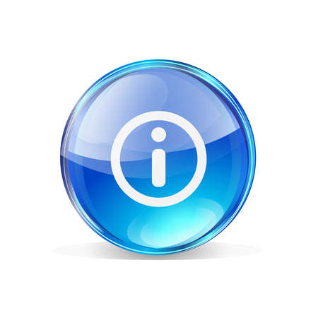 Vector Icon   bubble circle blueのイラスト素材