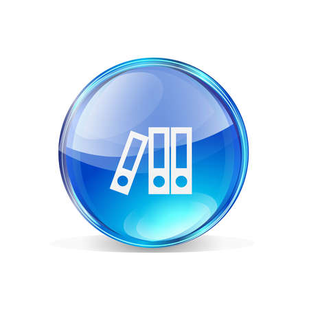 Vector Icon flie bubble circle blueのイラスト素材