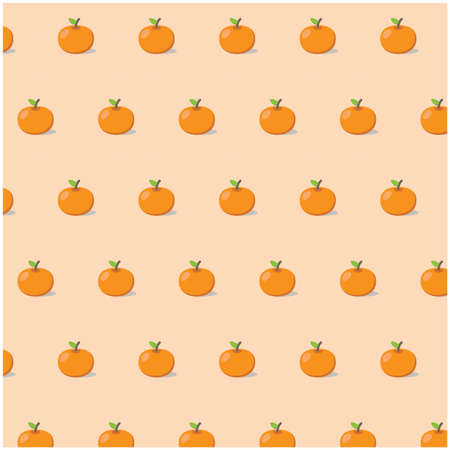 summer orange patternのイラスト素材