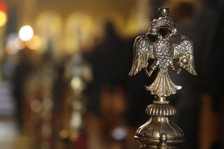 Byzantine orthodox symbol twohead eagle