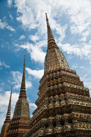 Thai Pagoda, Wat Pho, Bangkokの写真素材