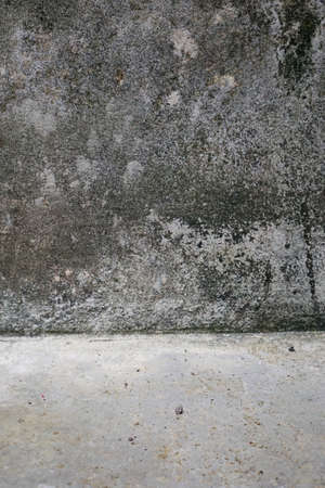 An old concrete texture Gray wall with white painted and grunge.の写真素材