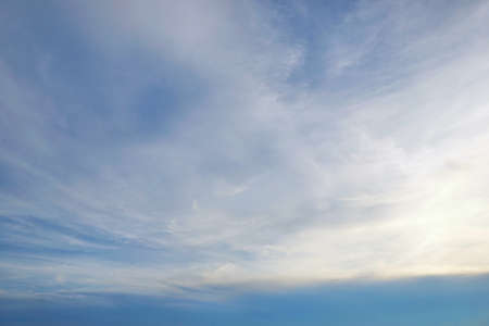 Beautiful nature blue sky with clouds in the evening, Colorful sky as a background, cloudscape...
