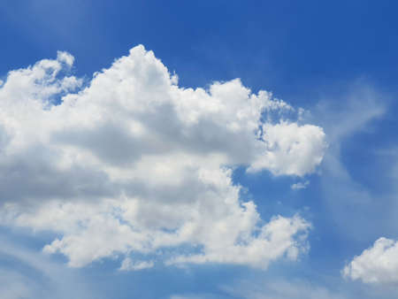 Beautiful nature blue sky with clouds, sky clouds background, cloudscape concept. Space for text in...