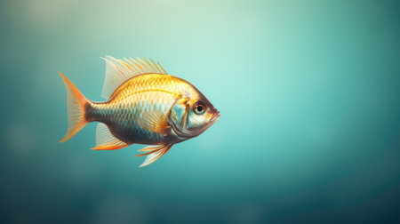 Beautiful fish in the aquarium. Tropical fish. Underwater world.の素材