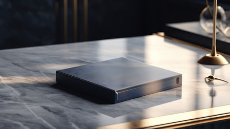 Blank bookle table. Mock up, 3D Renderingの素材
