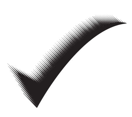 Black halftone symbol isolated in white backgroundのイラスト素材