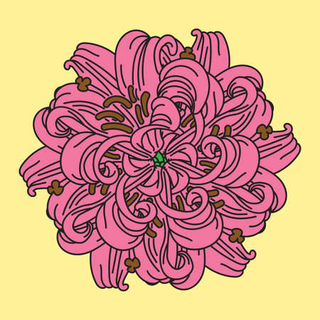 Floral card designのイラスト素材