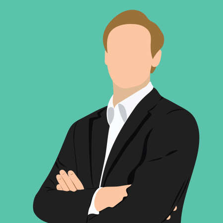 Businessman Profile illustration designのイラスト素材