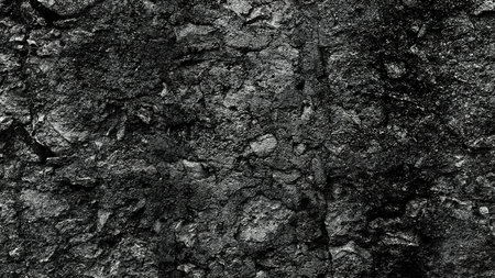 Black stone texture. Abstract background for design. Monochrome.