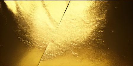 Golden foil texture background