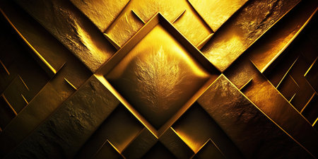 Gold abstract pattern backgroundの写真素材