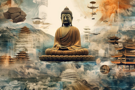 Buddha Gautama Illustrationの素材