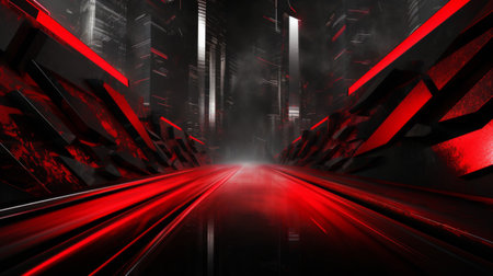 Beautiful mesmerizing black and dark red abstract backgroundの素材