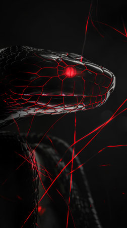King cobra snake cool character background HD wallpaperの素材