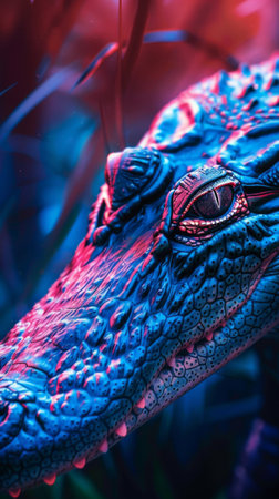 Amazing cool alligator crocodile character wallpaper HD backgroundの素材