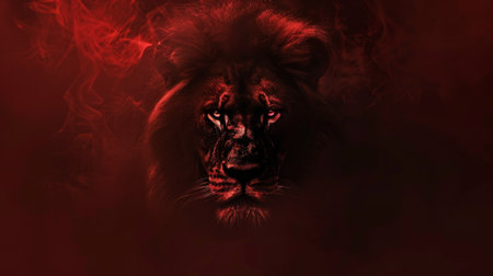 Cool lion character background HD wallpaperの素材