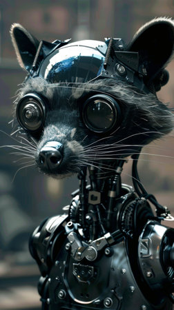 Raccoon, animal wallpaper image in high resolutionの素材