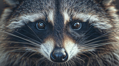 Raccoon, animal wallpaper image in high resolutionの素材