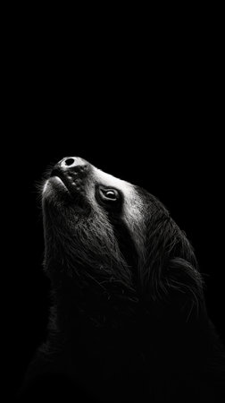 Sloth, friendly animal wallpaper image in high resolutionの素材