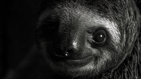 Sloth, friendly animal wallpaper image in high resolutionの素材