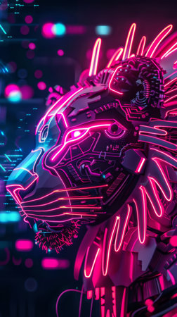 Cool lion character background HD wallpaperの素材