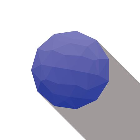 3d polygonal technology object, abstract spatial design model.の写真素材