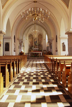 Interior of churchのeditorial素材