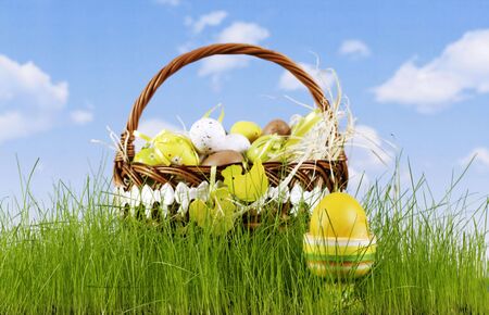 Colorful easter egg - hand painted